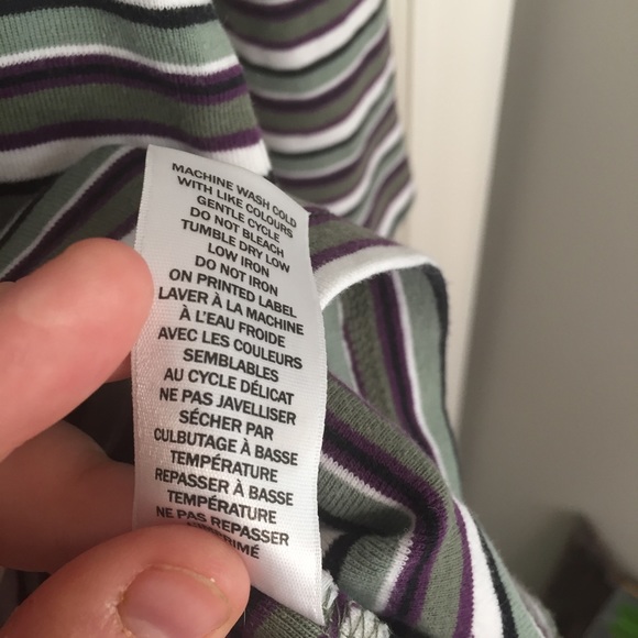 ❤️Northern reflections shirt green and purple striped long sleeve size m - Picture 8 of 11